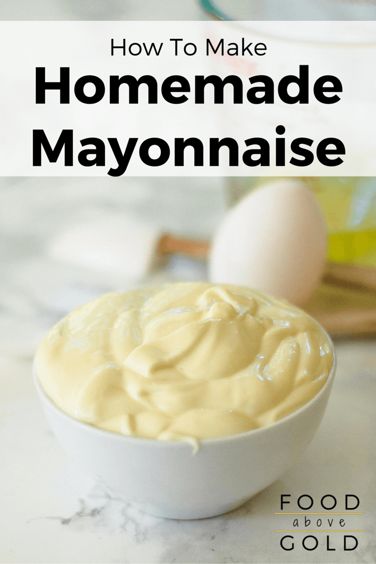 2Minute Homemade Mayonnaise. Only 4 Ingredients!