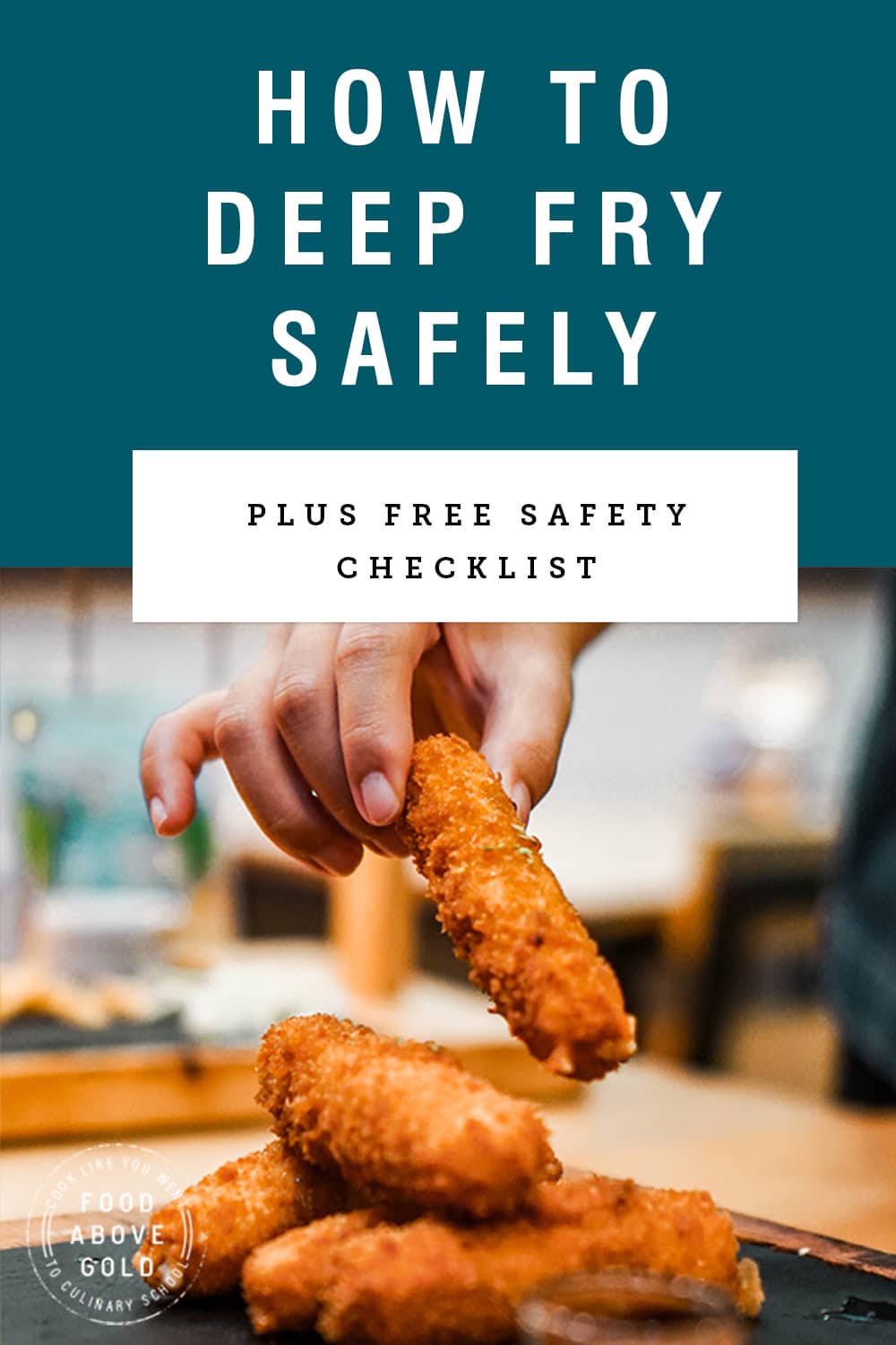 How To Deep Fry Safely AND Without Excess Grease Food Above Gold