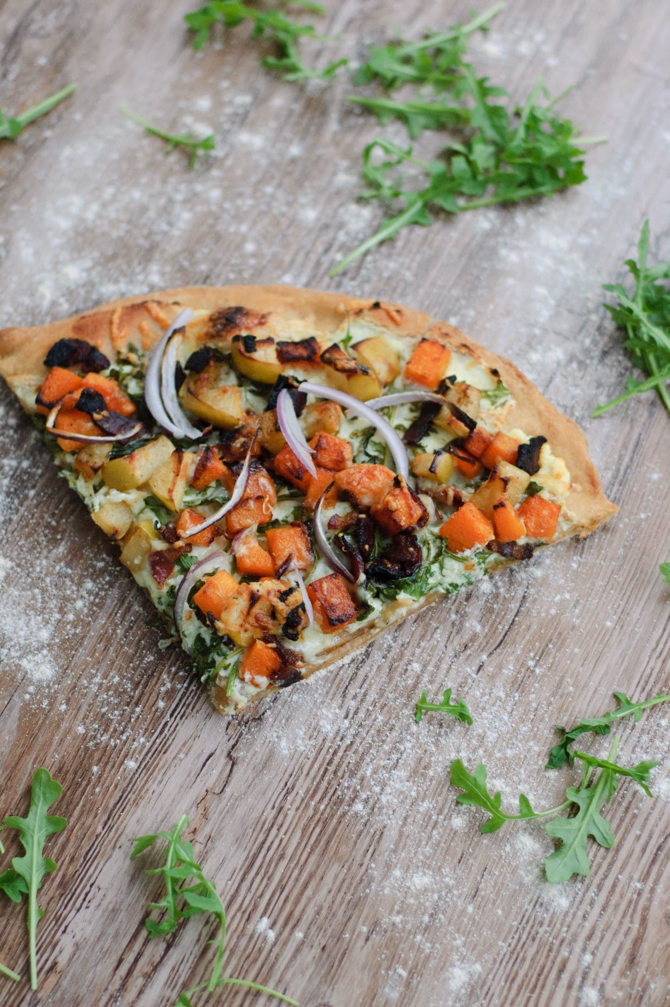 This Pumpkin and Apple Pizza with Bacon puts an autumnal twist on pizza night. A perfect balance of sweet and salty, it will have you coming back for more.