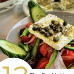 An image of a salad with text overlay saying "12 tips for a killer salad."