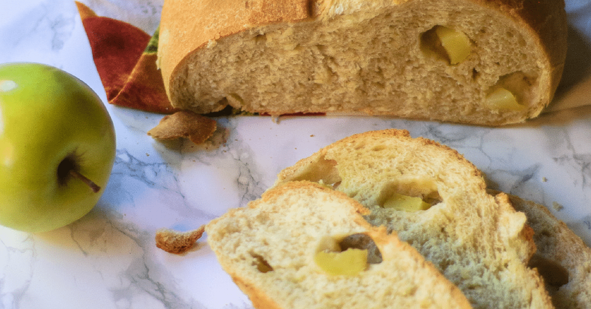 This Apple Olive Oil Bread is a perfect bread for making epic Thanksgiving leftover turkey sandwiches, autumn french toast, or passing around the table!