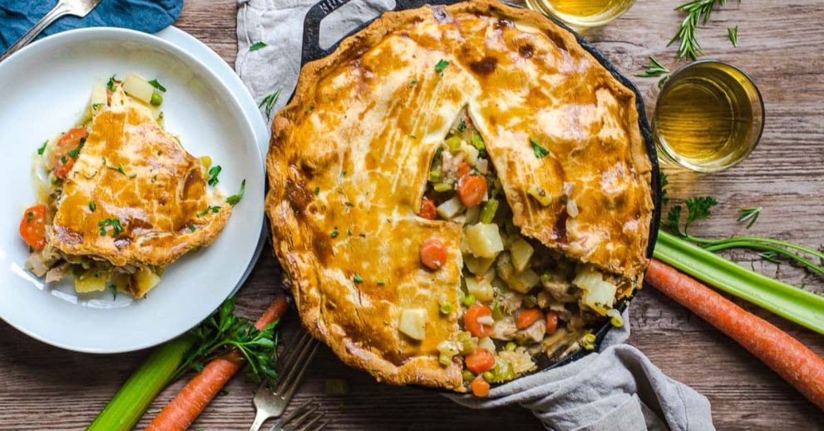 Leftover Turkey Skillet Pot Pie