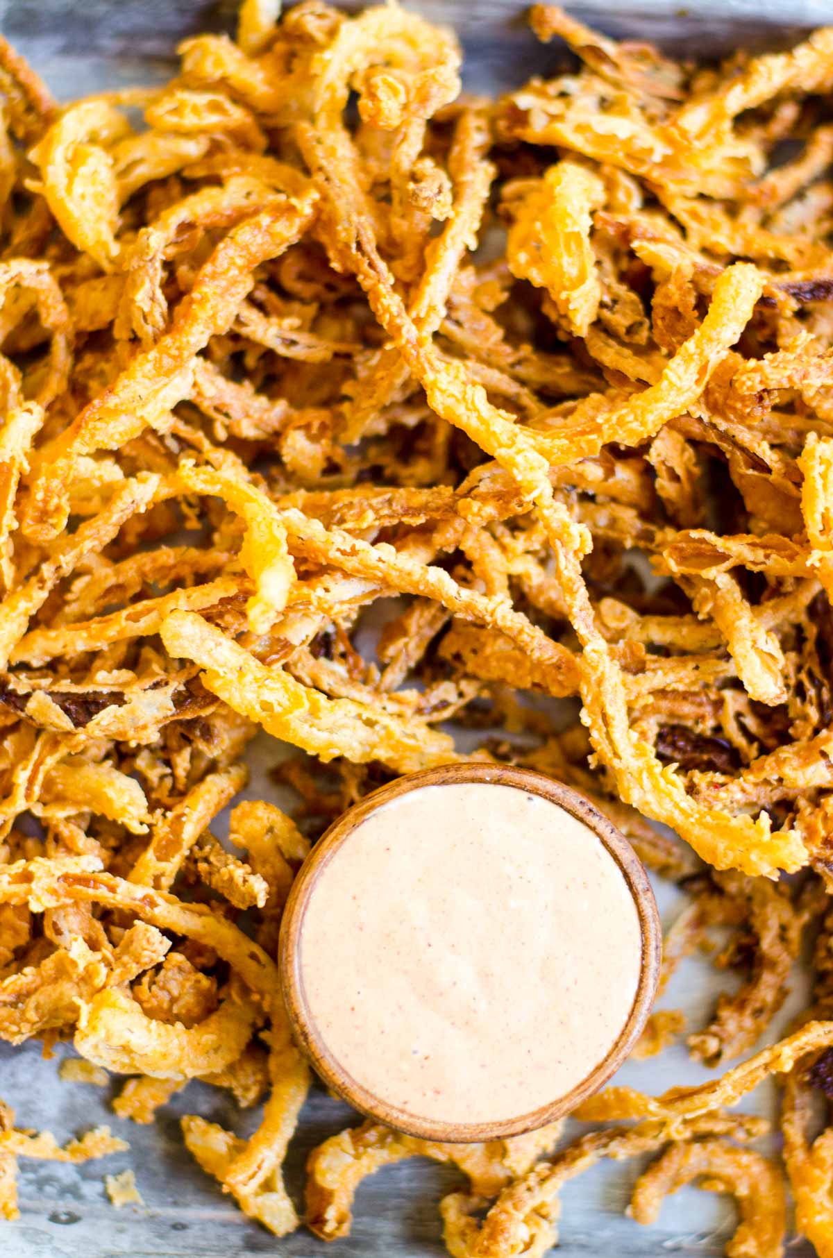 How to: Make Crispy Shoestring Onions - Our Best Bites