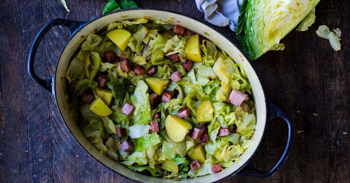 Ham and Cabbage Skillet with Potatoes (One Pan!) Food Above Gold